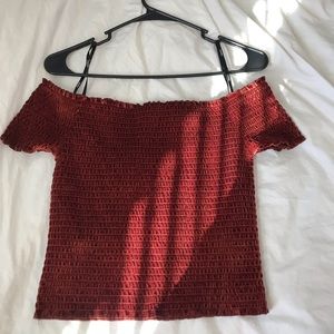 Knitted off-the-shoulder top from Forever 21🍁